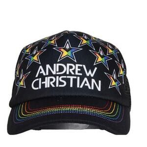 Andrew Christian Progress Pride Star Trucker Cap